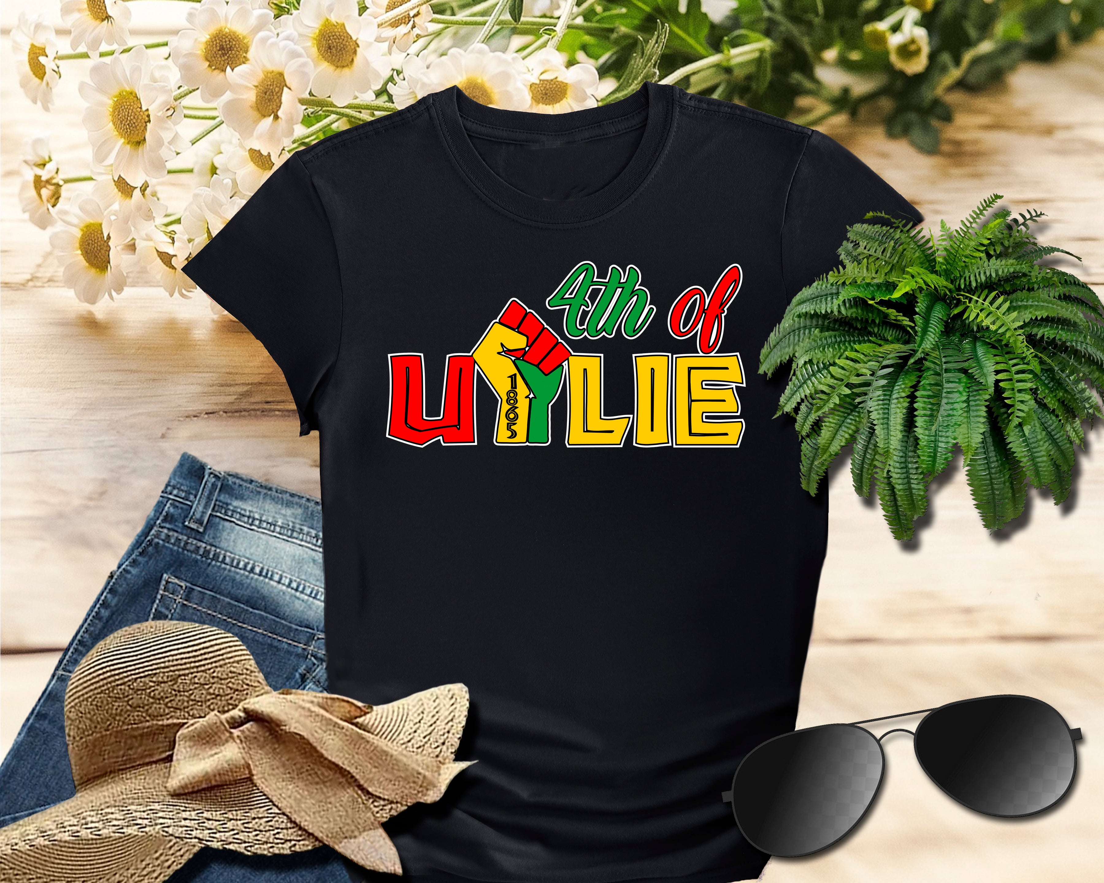 4th of U-Lie Power Fist T-Shirt