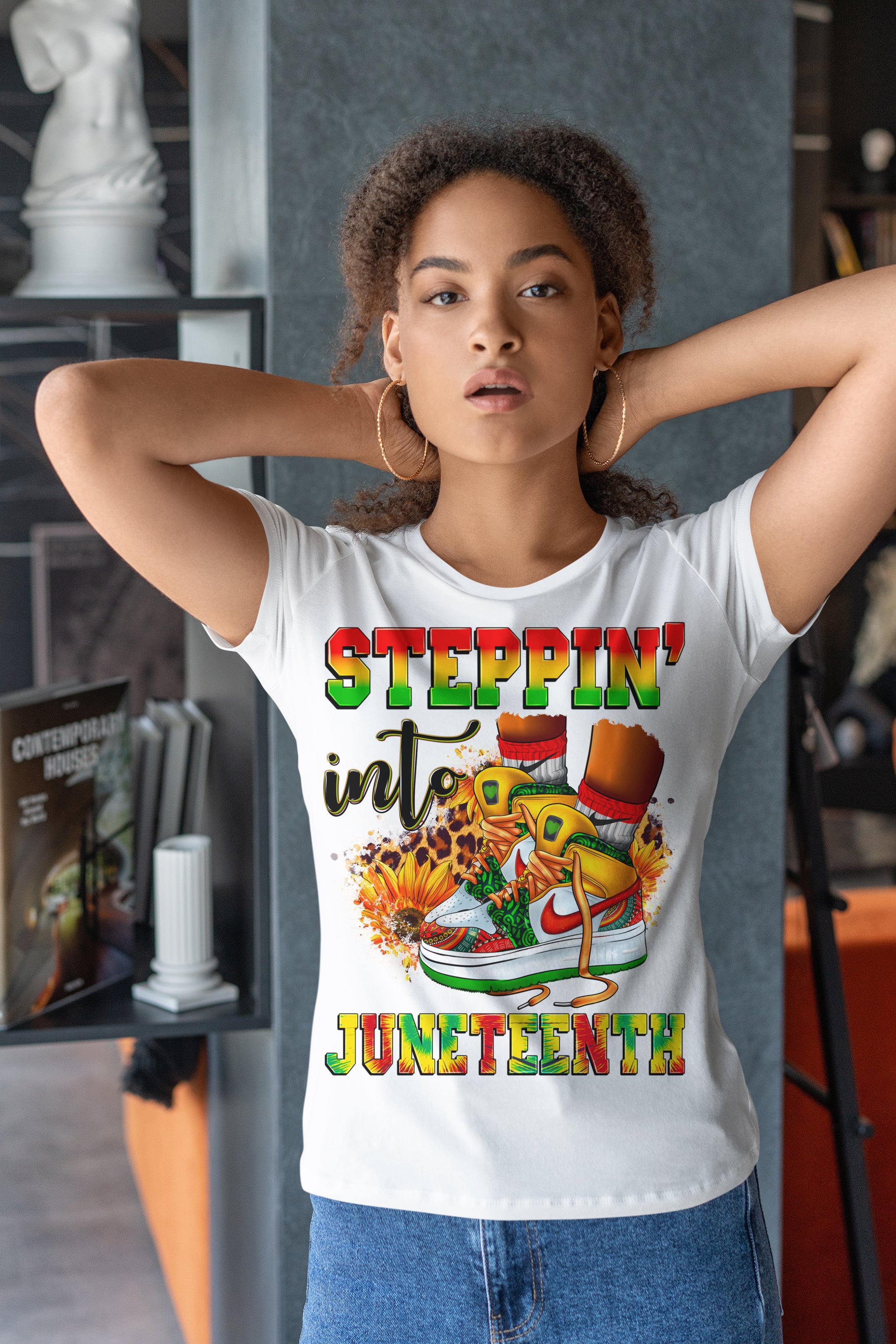 Sale: Steppin’ into Juneteenth Sneak T-Shirt