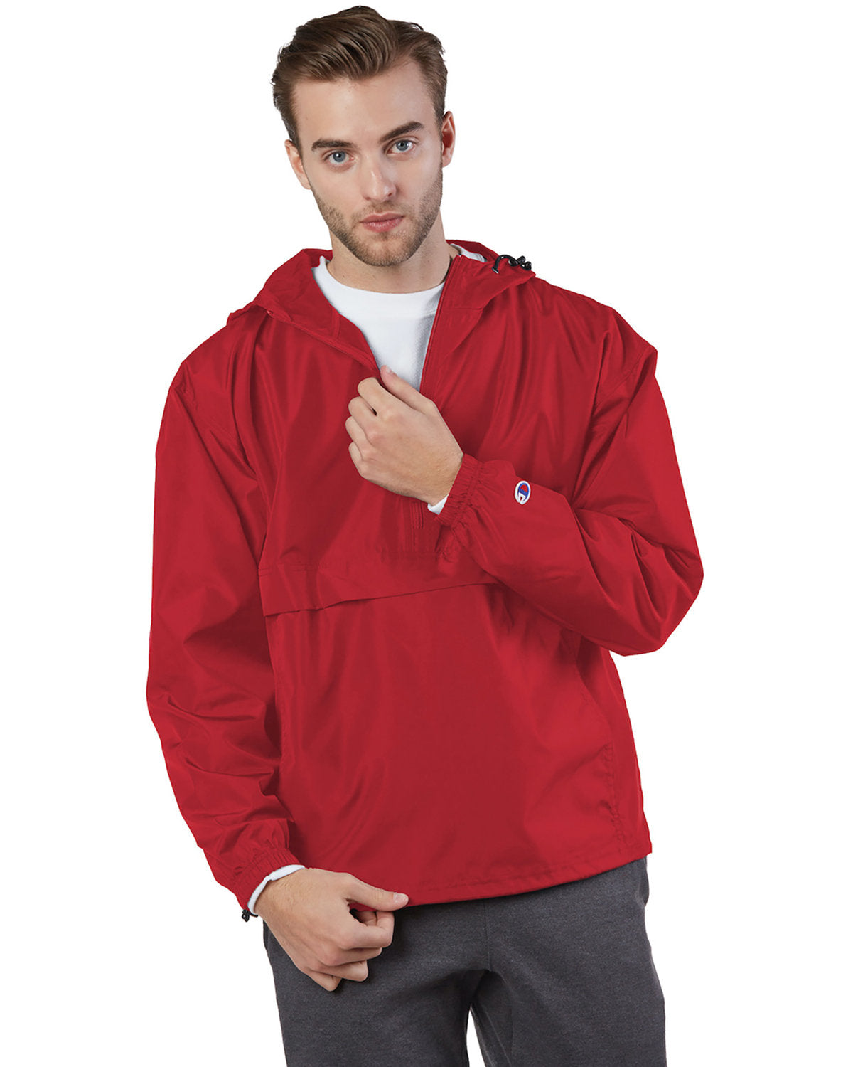 Champion Adult Packable Anorak 1/4 Zip Jacket