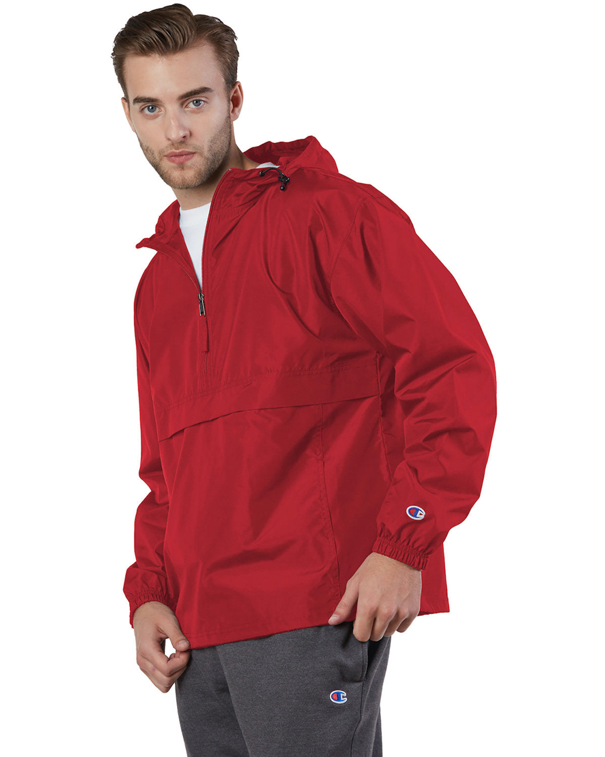 Champion Adult Packable Anorak 1/4 Zip Jacket