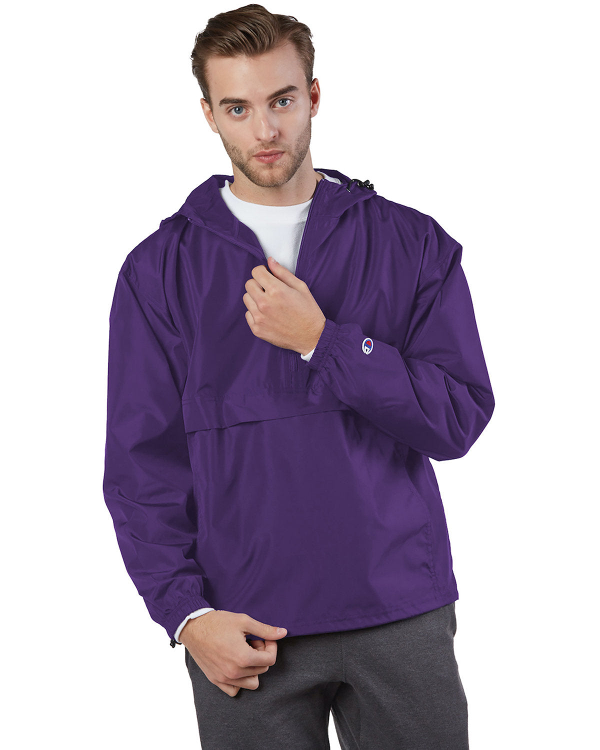 Champion Adult Packable Anorak 1/4 Zip Jacket