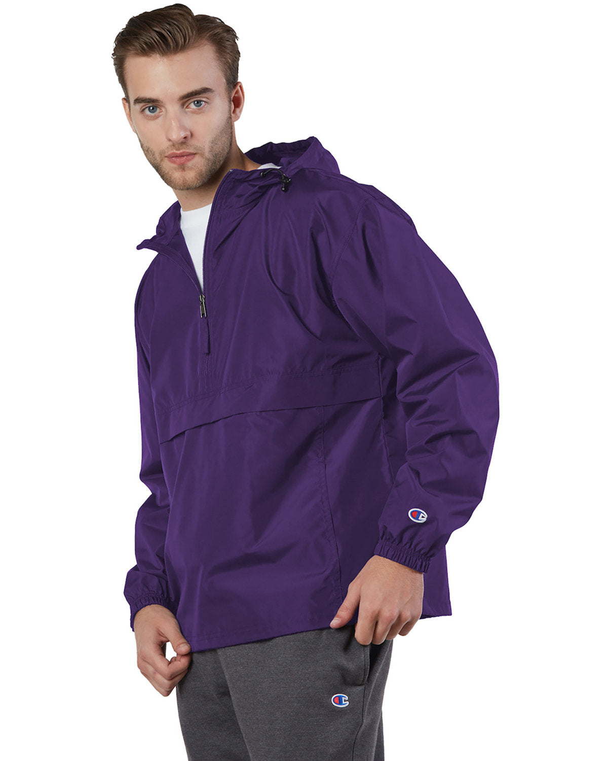 Champion Adult Packable Anorak 1/4 Zip Jacket